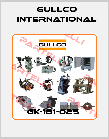 GK-181-025  Gullco International