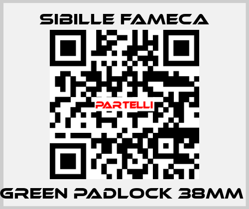GREEN PADLOCK 38MM  Sibille Fameca