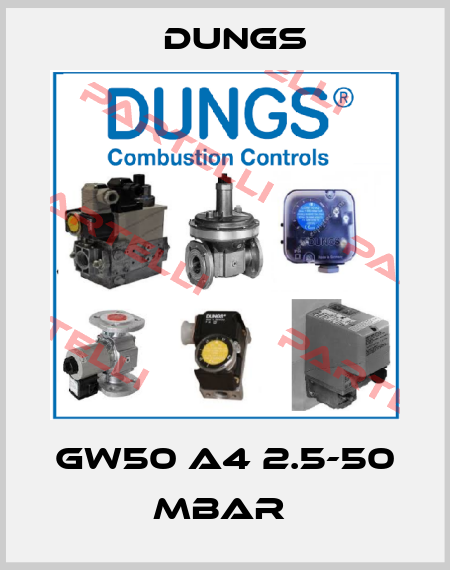 GW50 A4 2.5-50 MBAR  Dungs