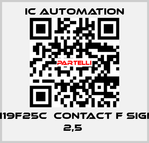 H19F25C  Contact F sign 2,5  ic automation