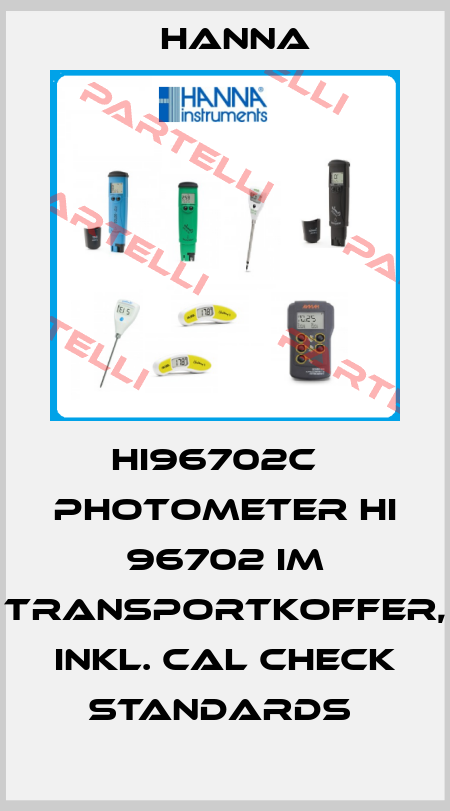 HI96702C   PHOTOMETER HI 96702 IM TRANSPORTKOFFER, INKL. CAL CHECK STANDARDS  Hanna