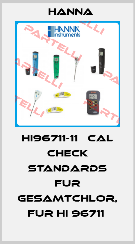 HI96711-11   CAL CHECK STANDARDS FUR GESAMTCHLOR, FUR HI 96711  Hanna