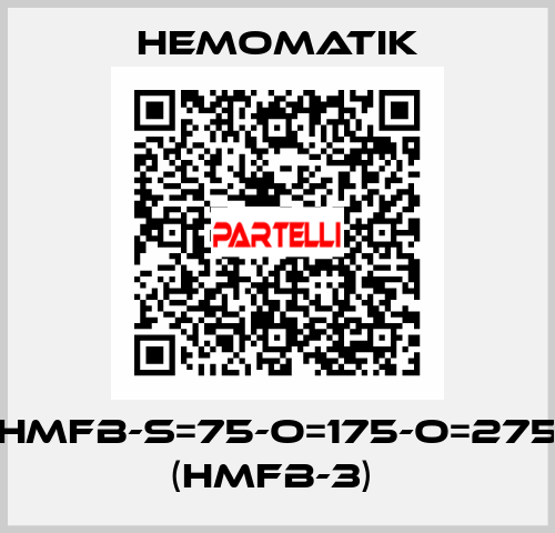 HMFB-S=75-O=175-O=275 (HMFB-3)  Hemomatik
