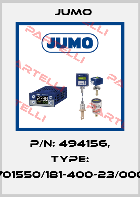 p/n: 494156, Type: 701550/181-400-23/000 Jumo