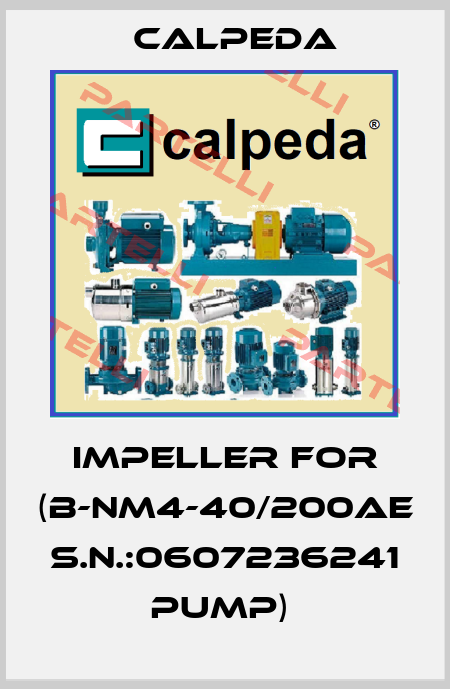 IMPELLER FOR (B-NM4-40/200AE S.N.:0607236241 PUMP)  Calpeda