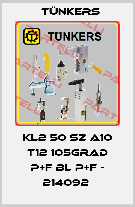 KL2 50 SZ A10 T12 105GRAD P+F BL P+F - 214092  Tünkers