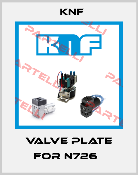 Valve plate for N726   KNF
