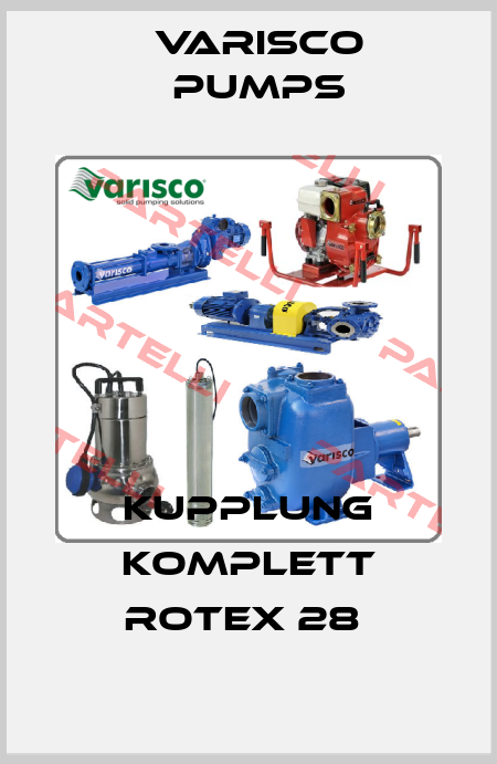 Kupplung komplett Rotex 28  Varisco pumps