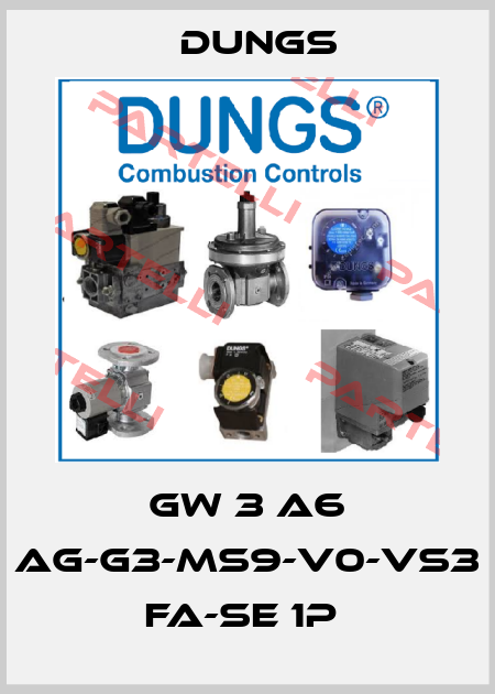 GW 3 A6 Ag-G3-MS9-V0-VS3 fa-se 1P  Dungs