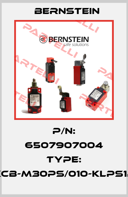 P/N: 6507907004 Type: KCB-M30PS/010-KLPS12 Bernstein