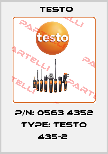P/N: 0563 4352 Type: testo 435-2  Testo