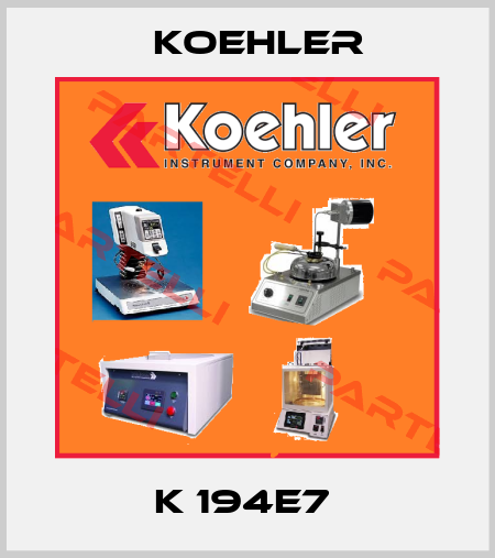 K 194E7  Koehler