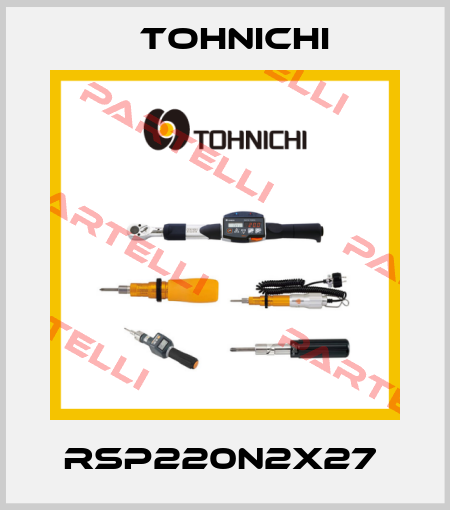 RSP220N2X27  Tohnichi