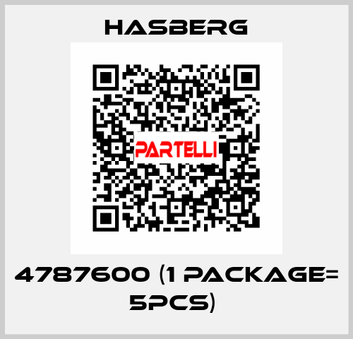 4787600 (1 Package= 5pcs)  Hasberg