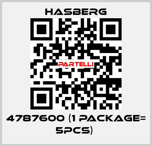 4787600 (1 Package= 5pcs)  Hasberg