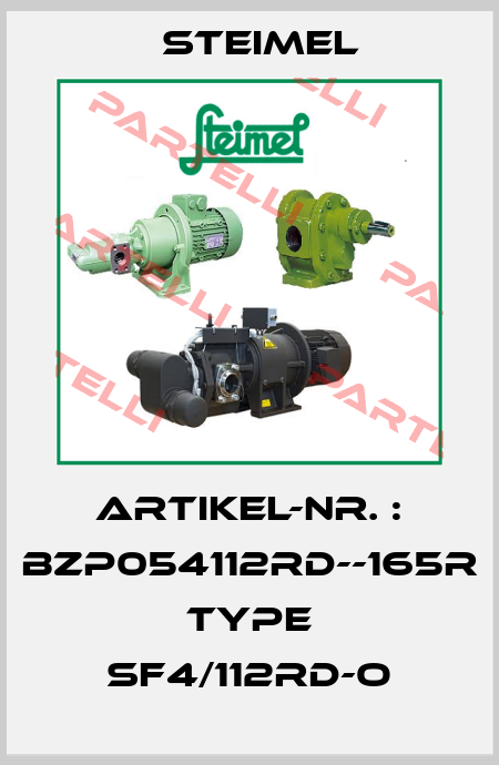 Artikel-Nr. : BZP054112RD--165R Type SF4/112RD-O Steimel
