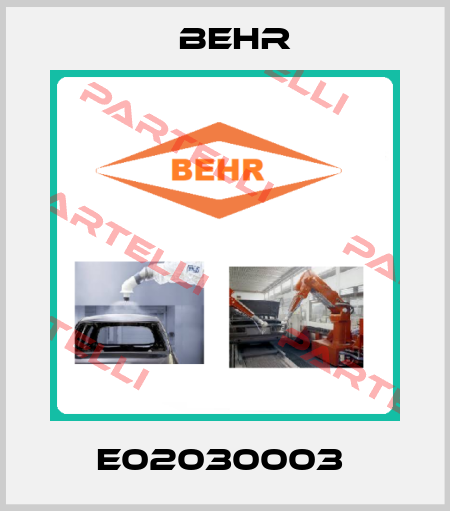 E02030003  Behr