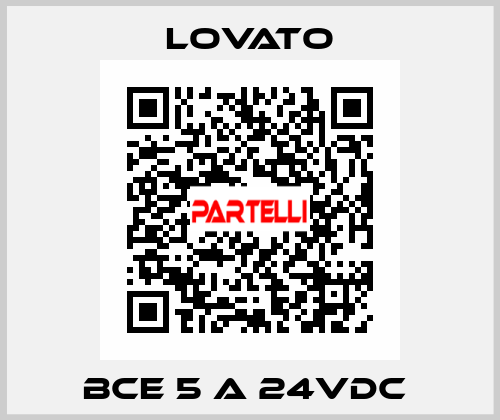 BCE 5 A 24VDC  Lovato