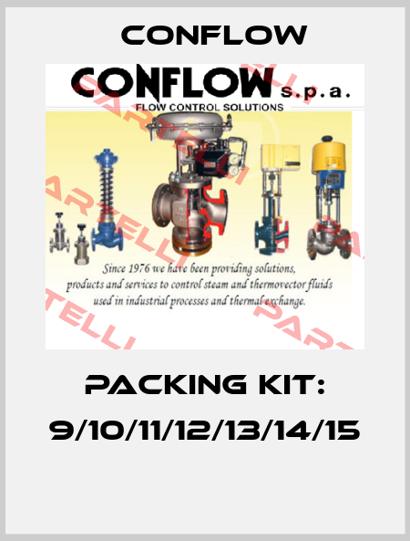 PACKING KIT: 9/10/11/12/13/14/15  CONFLOW