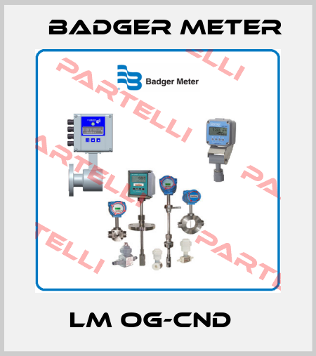 LM OG-CND   Badger Meter