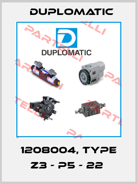 1208004, type Z3 - P5 - 22  Duplomatic