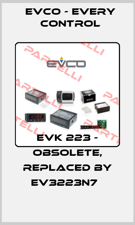 EVK 223 - obsolete, replaced by EV3223N7   EVCO - Every Control