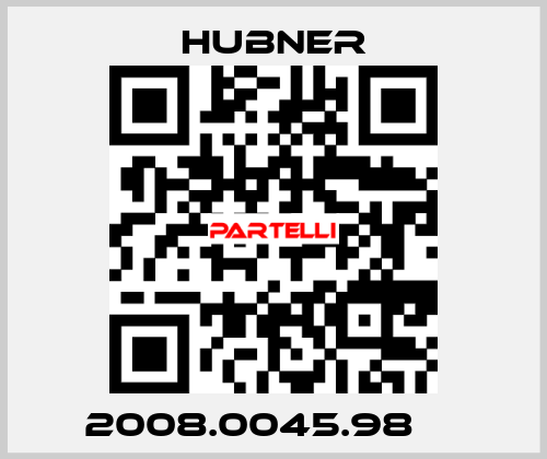 2008.0045.98     HUBNER