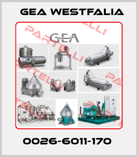 0026-6011-170  Gea Westfalia