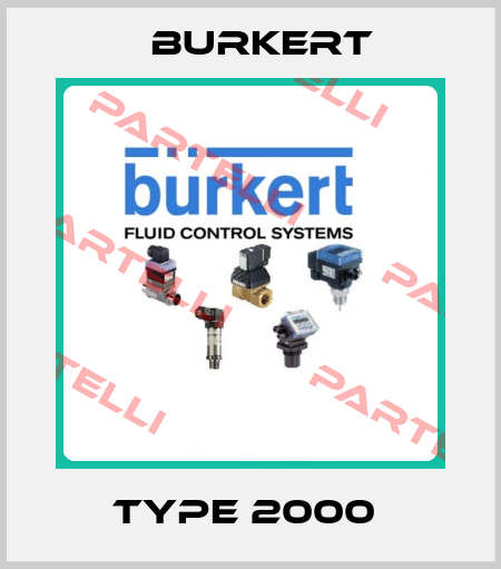 TYPE 2000  Burkert