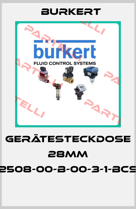 Gerätesteckdose 28mm (2508-00-B-00-3-1-BCS)  Burkert