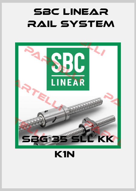 SBG 35 SLL KK K1N   SBC Linear Rail System