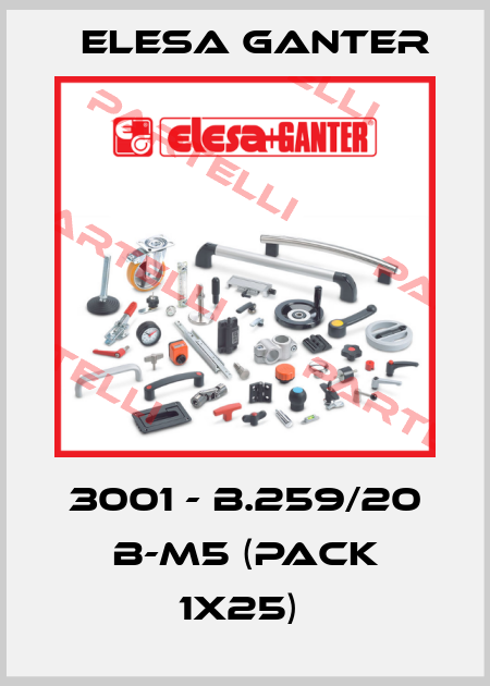 3001 - B.259/20 B-M5 (pack 1x25)  Elesa Ganter