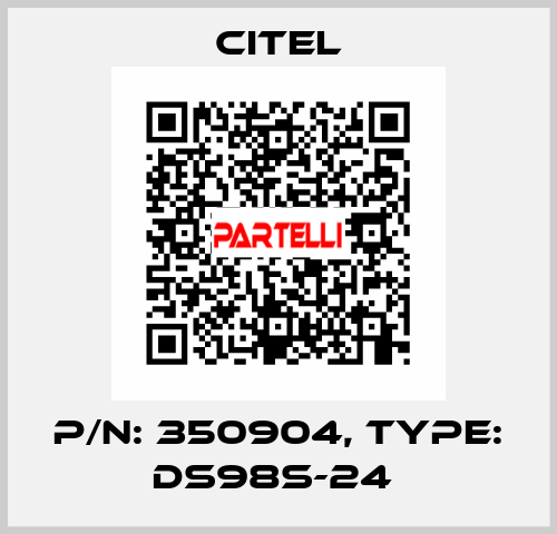 P/N: 350904, Type: DS98S-24  Citel