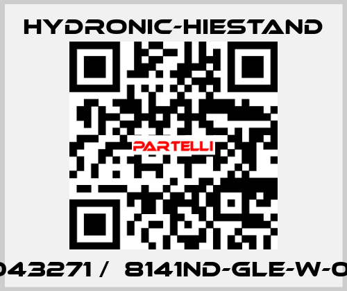 043271 /  8141ND-GLE-W-01 HYDRONIC-HIESTAND