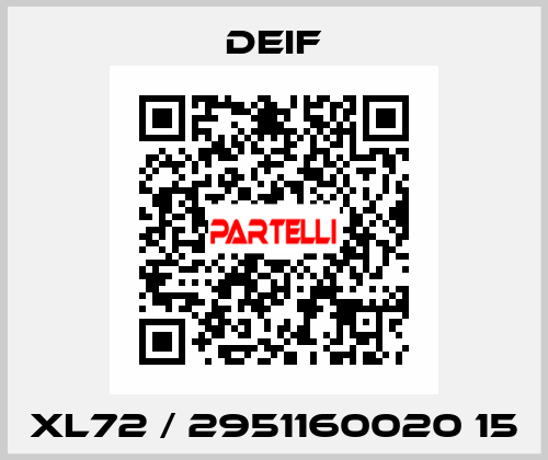 XL72 / 2951160020 15 Deif