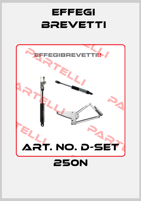 Art. no. D-Set 250N Effegi Brevetti