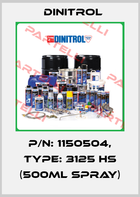 P/N: 1150504, Type: 3125 HS (500ml Spray) Dinitrol