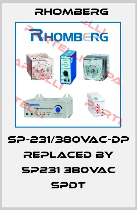 SP-231/380VAC-DP REPLACED BY SP231 380VAC SPDT Rhomberg
