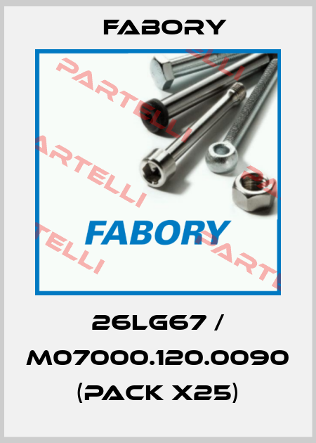 26LG67 / M07000.120.0090 (pack x25) Fabory