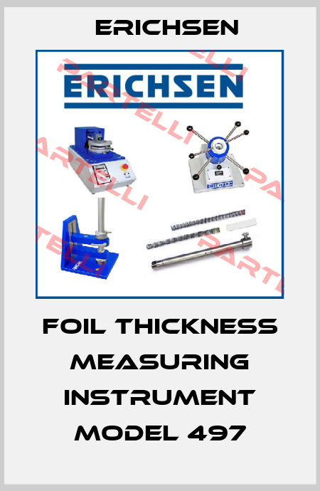 Foil Thickness Measuring Instrument Model 497 Erichsen
