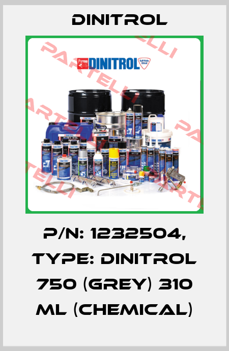 P/N: 1232504, Type: Dinitrol 750 (grey) 310 ml (chemical) Dinitrol