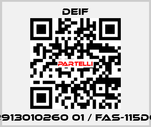 2913010260 01 / FAS-115DG Deif