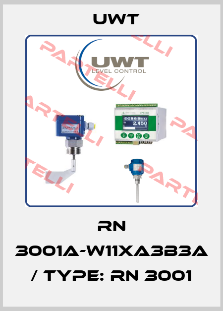 RN 3001A-W11XA3B3A  / Type: RN 3001 Uwt
