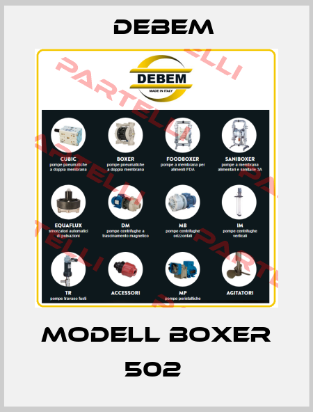 MODELL BOXER 502  Debem