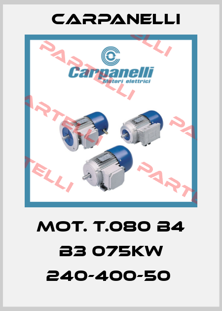 MOT. T.080 B4 B3 075KW 240-400-50  Carpanelli