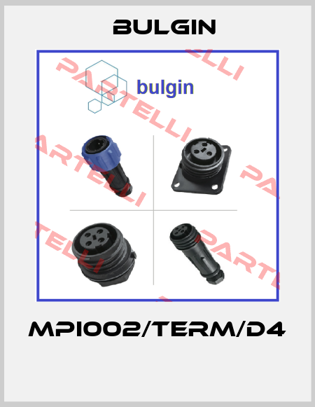 MPI002/TERM/D4  Bulgin