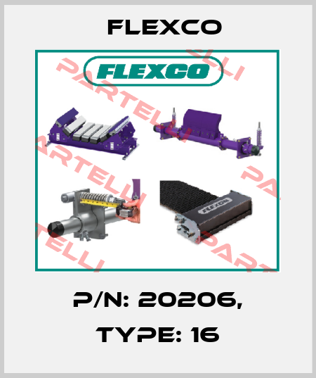 P/N: 20206, Type: 16 Flexco