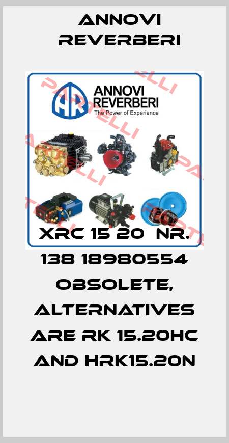 XRC 15 20  Nr. 138 18980554 obsolete, alternatives are RK 15.20HC and HRK15.20N Annovi Reverberi