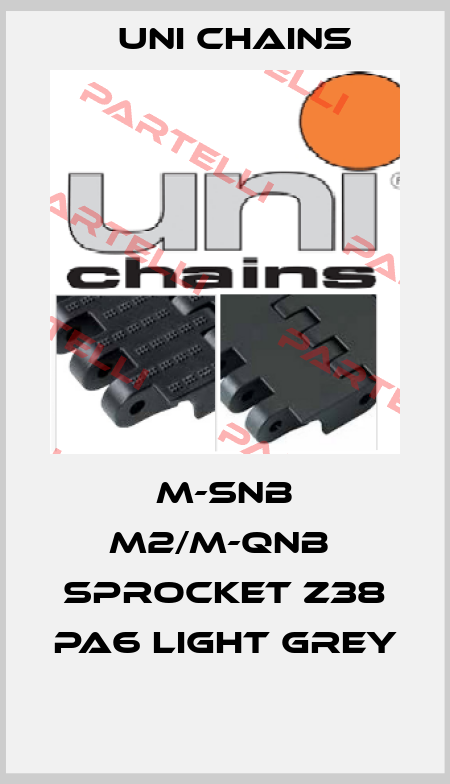 M-SNB M2/M-QNB  SPROCKET Z38 PA6 LIGHT GREY  Uni Chains