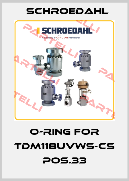 O-Ring for TDM118UVWS-CS pos.33 Schroedahl